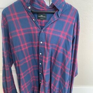 Rodd & Gunn Casual Blue and Pink Check Shirt
